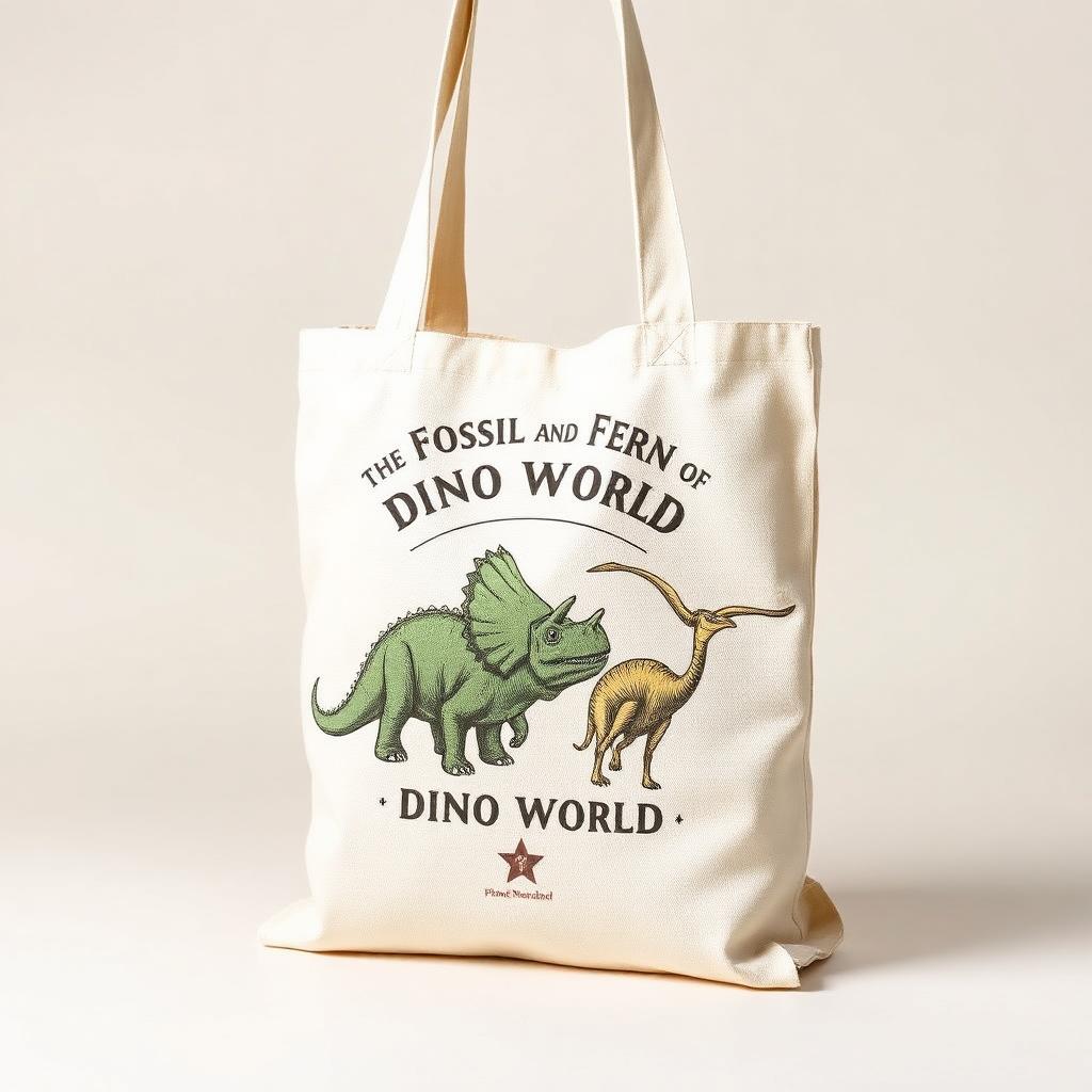 Fossil & Fern Canvas Tote