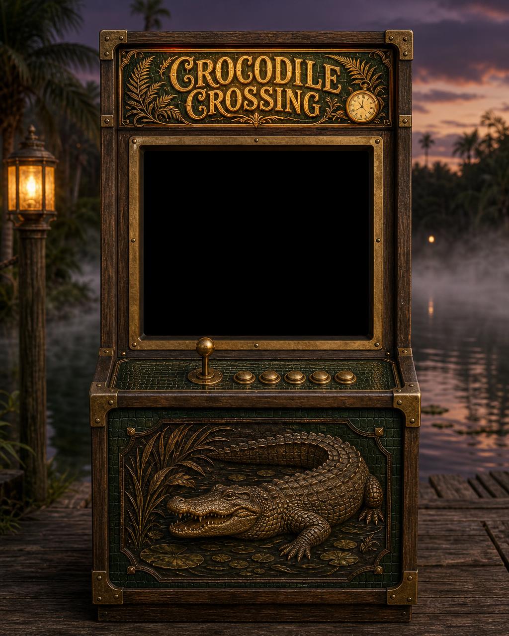 Crocodile Crossing arcade cabinet