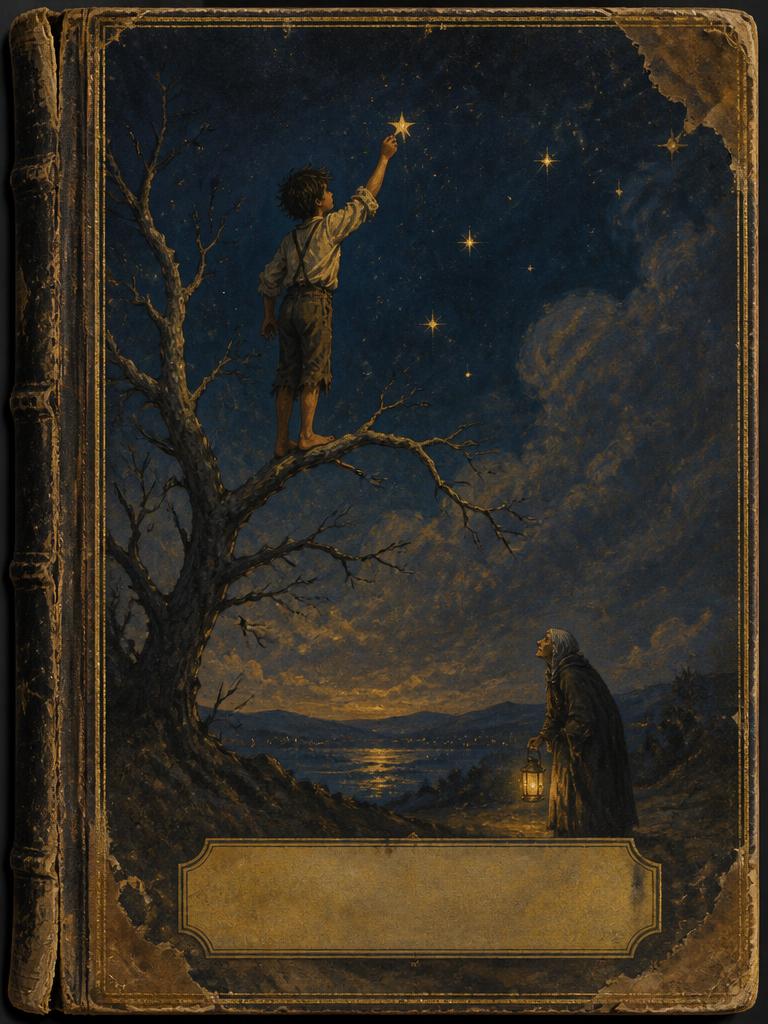 The Boy Who Lit the Stars — weathered storybook cover