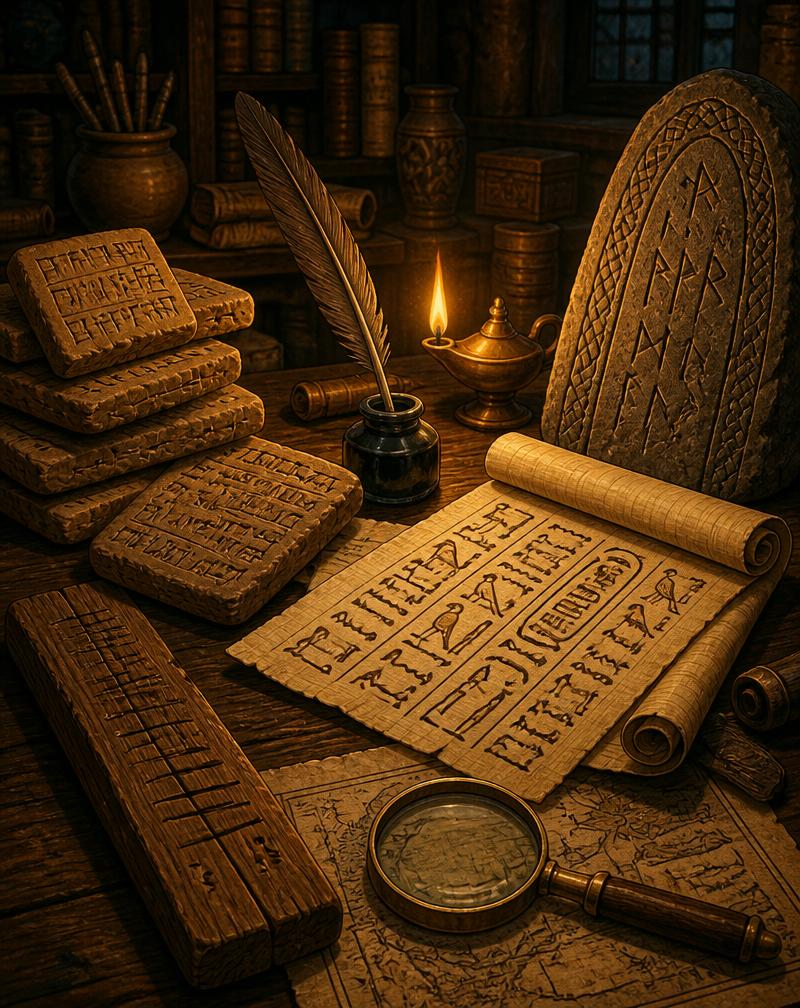 Illustration for Ancient Alphabets