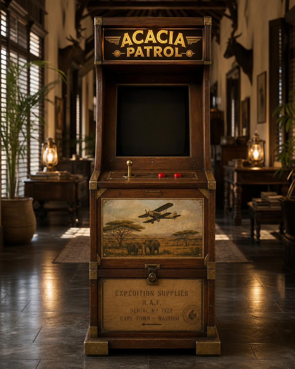 Acacia Patrol arcade cabinet