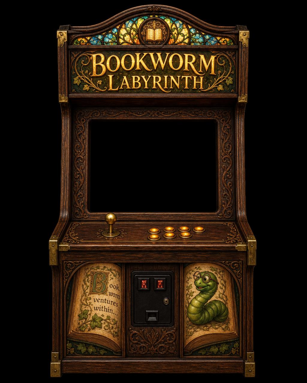 Bookworm Labyrinth arcade cabinet