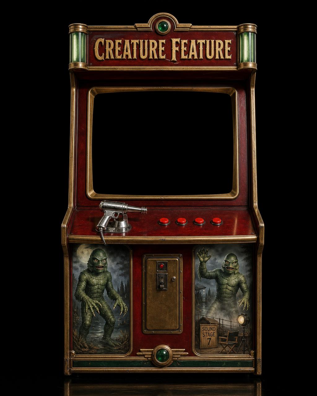 Creature Feature arcade cabinet