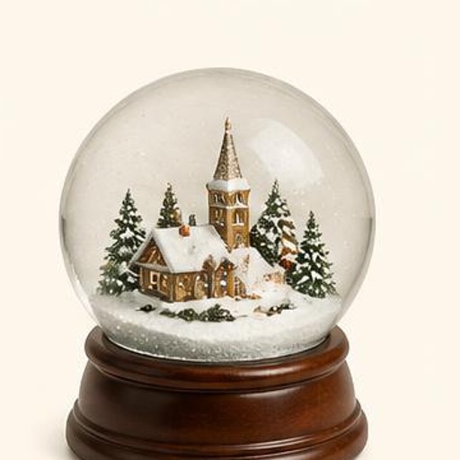 The Village Snow Globe