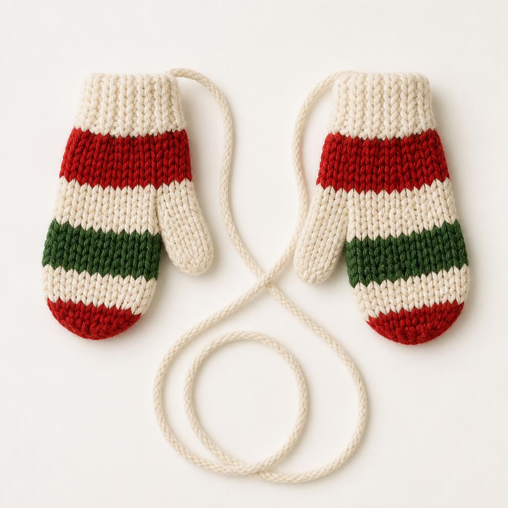 The Candy Stripe Mittens