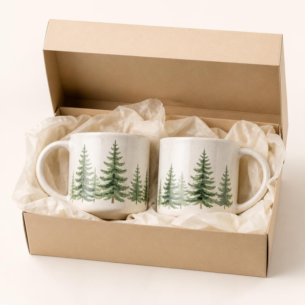 The Fir Tree Mug Pair