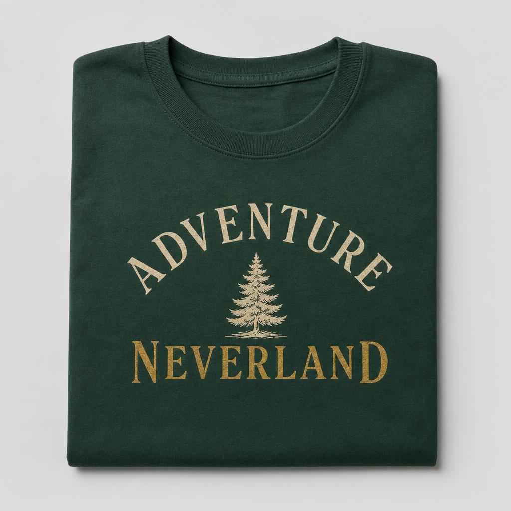 Adventure Neverland Tee — Forest Green