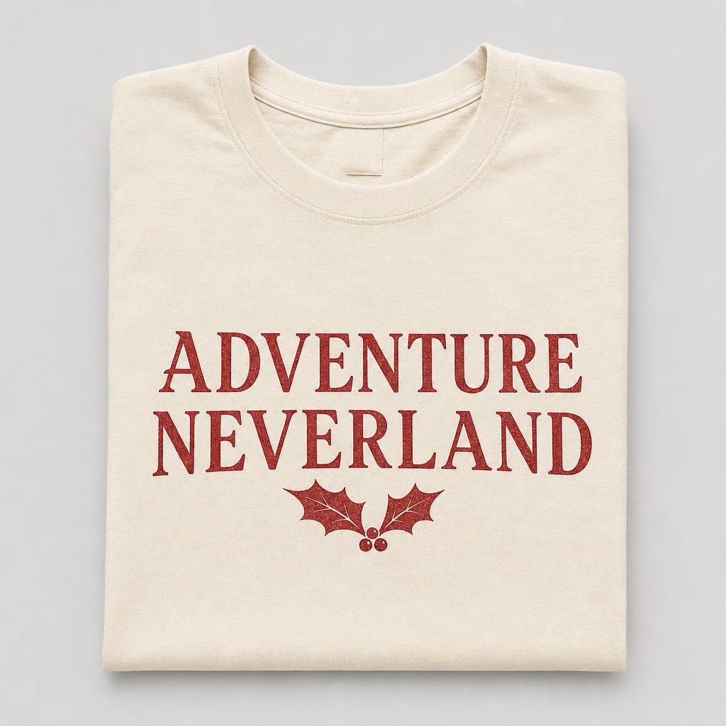 Adventure Neverland Tee — Natural Cream