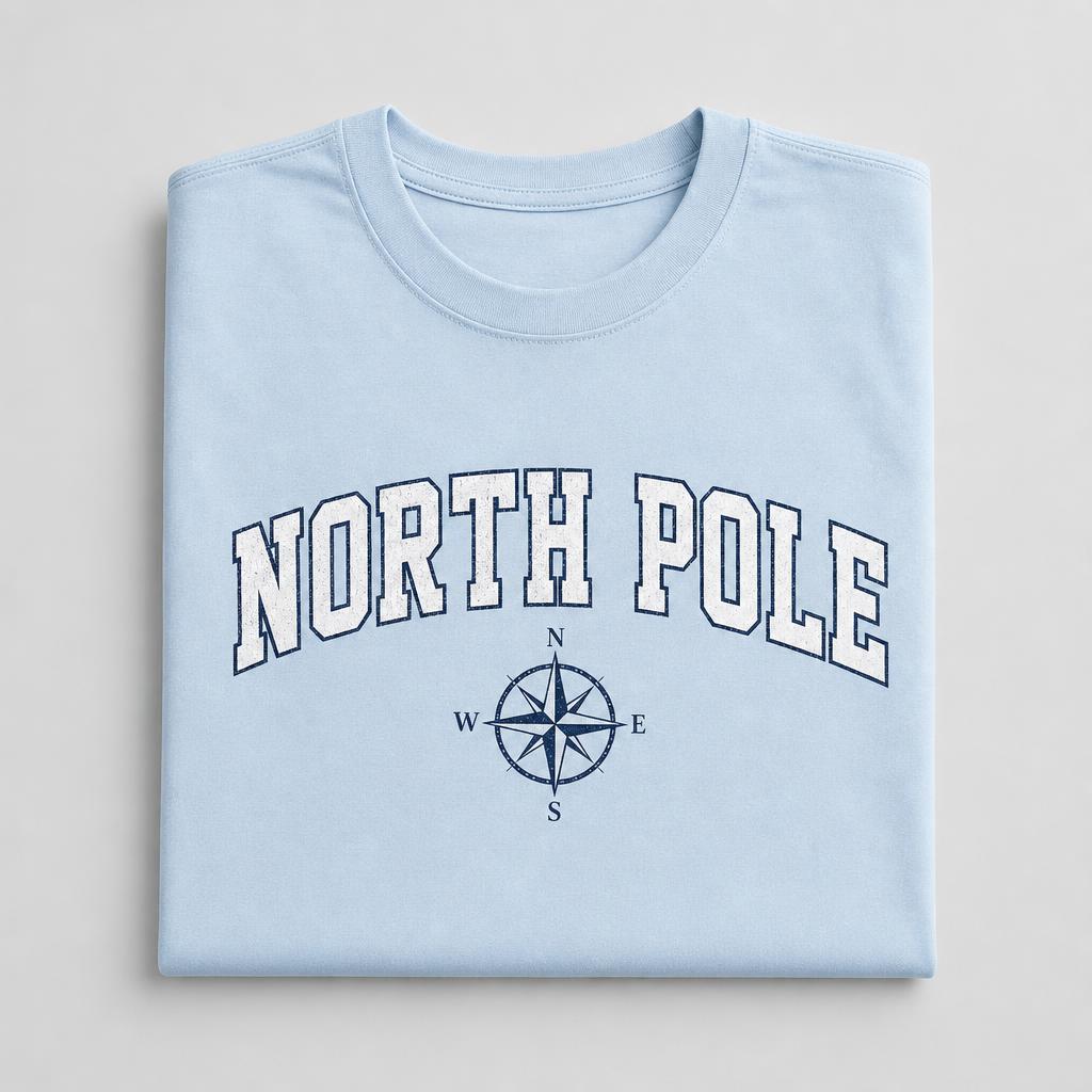 North Pole Tee — Ice Blue