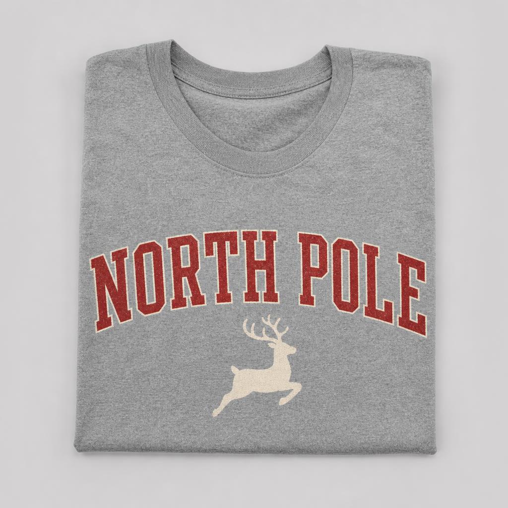 North Pole Tee — Heather Grey