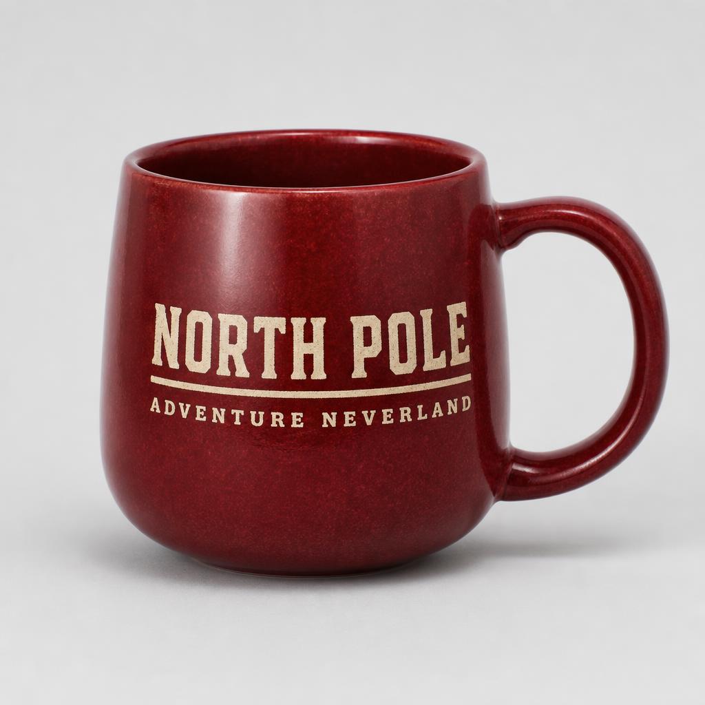 North Pole Mug — Cranberry Red