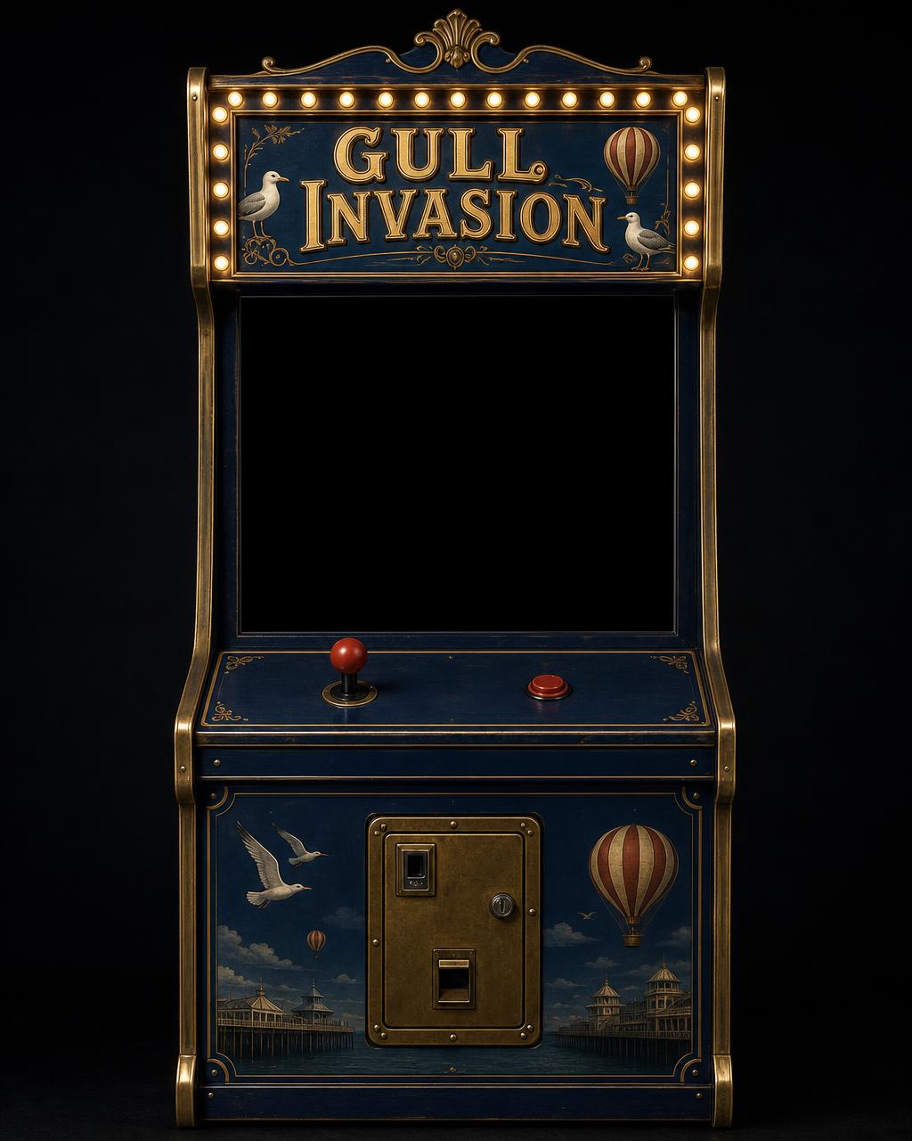 Gull Invasion arcade cabinet