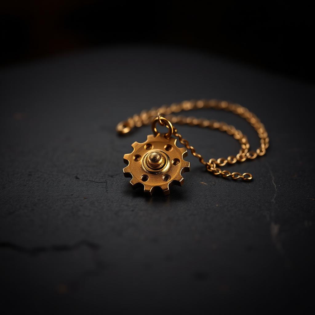 Gear Pendant & Chain
