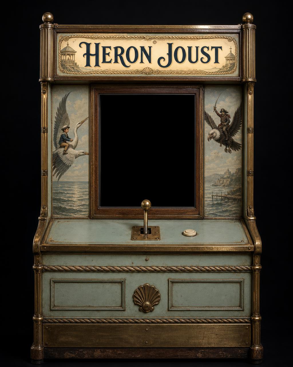 Heron Joust arcade cabinet
