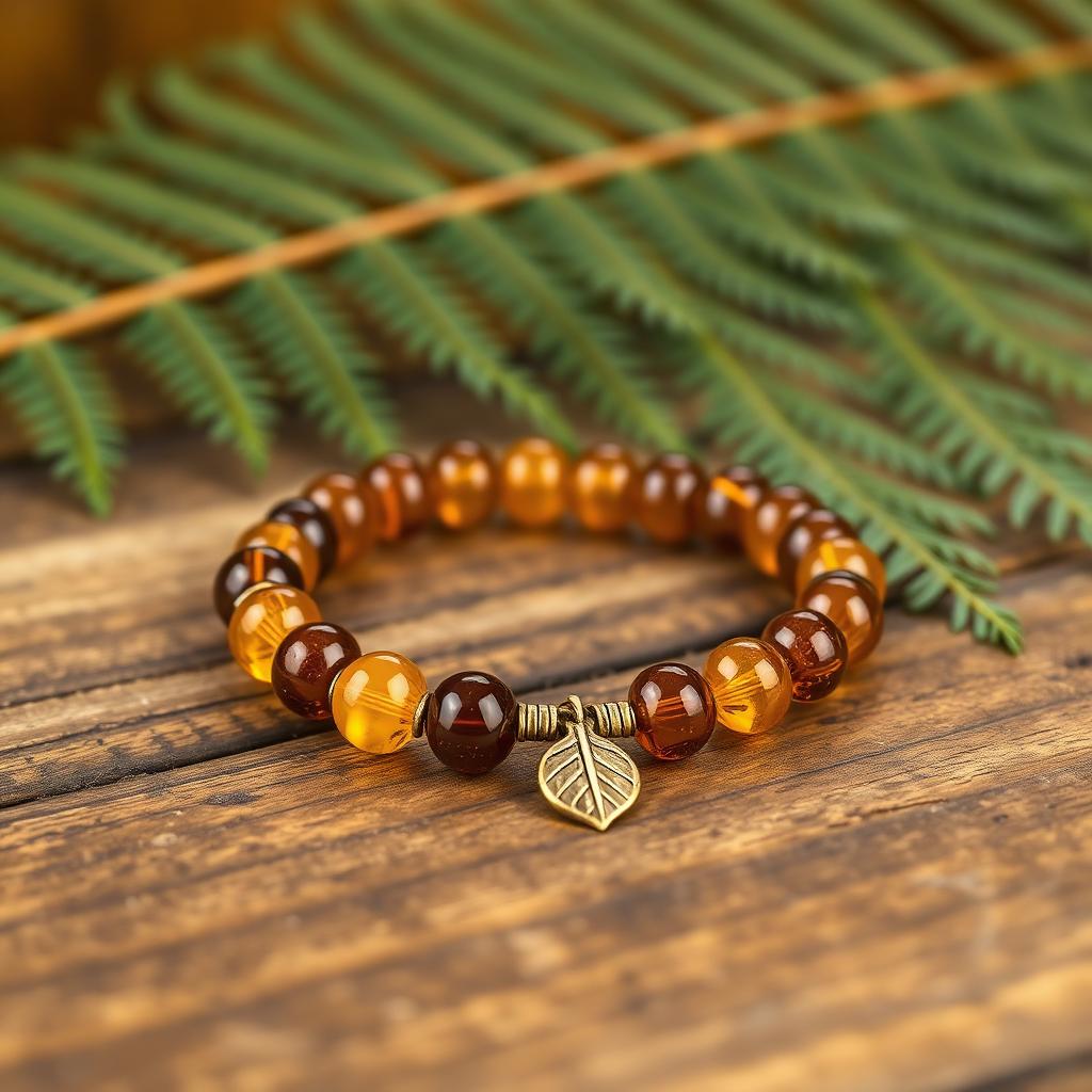 Amber Bead Bracelet