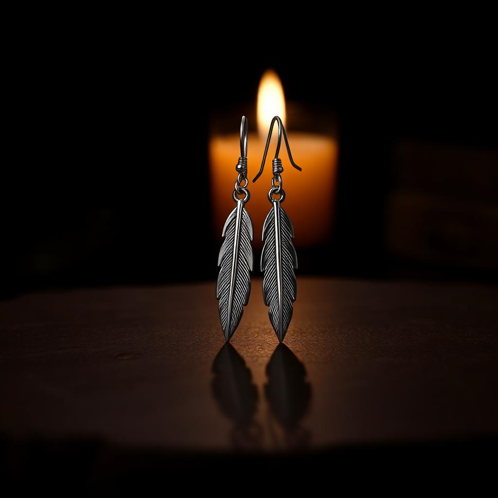 Raven Feather Earrings