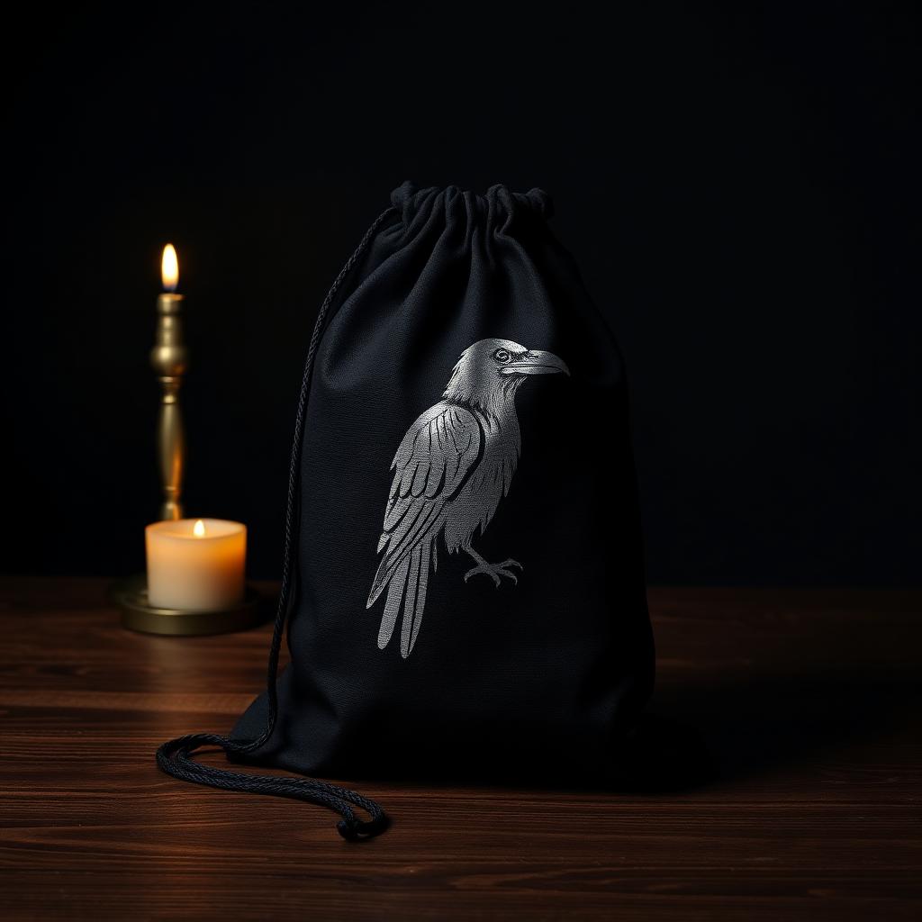 Raven Drawstring Sack