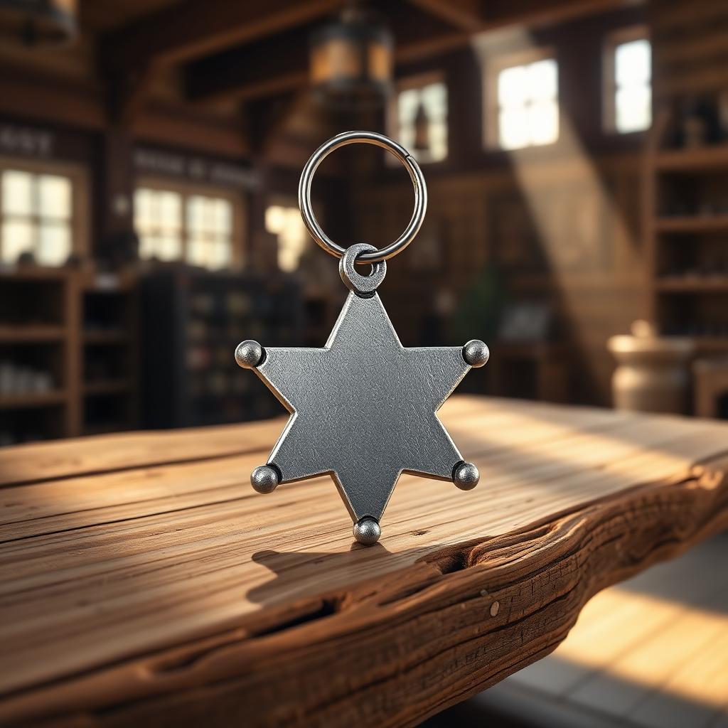 Star Badge Keychain