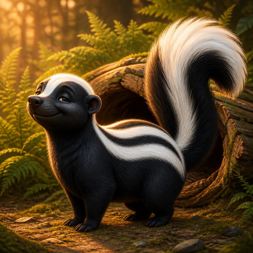 Jimmy Skunk, a Striped skunk