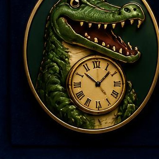 The Crocodile (with clock)