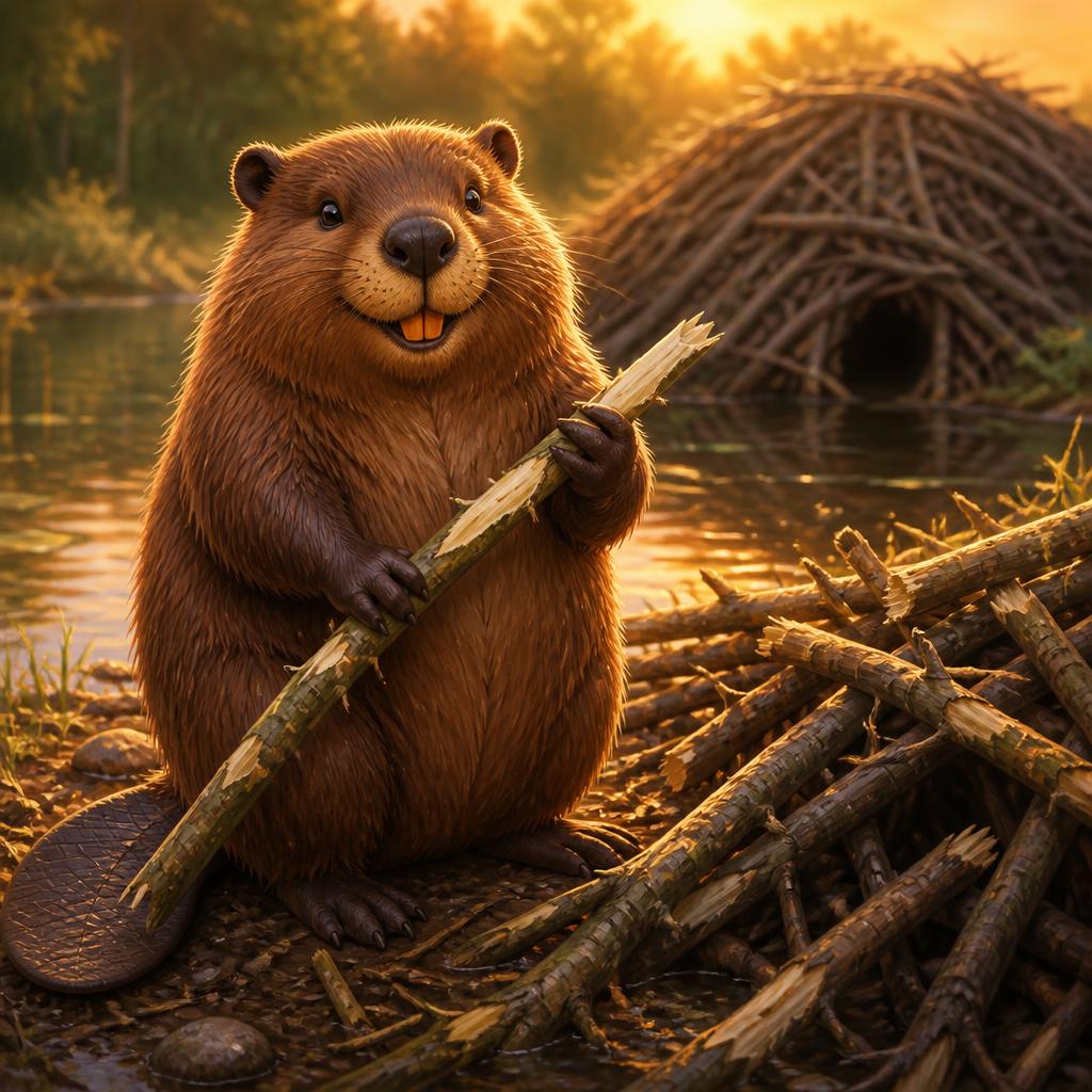 Paddy Beaver, a North American beaver