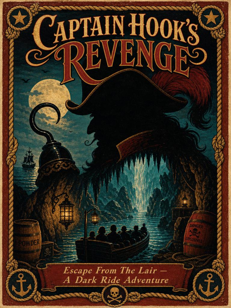 Captain Hook's Revenge attraction poster