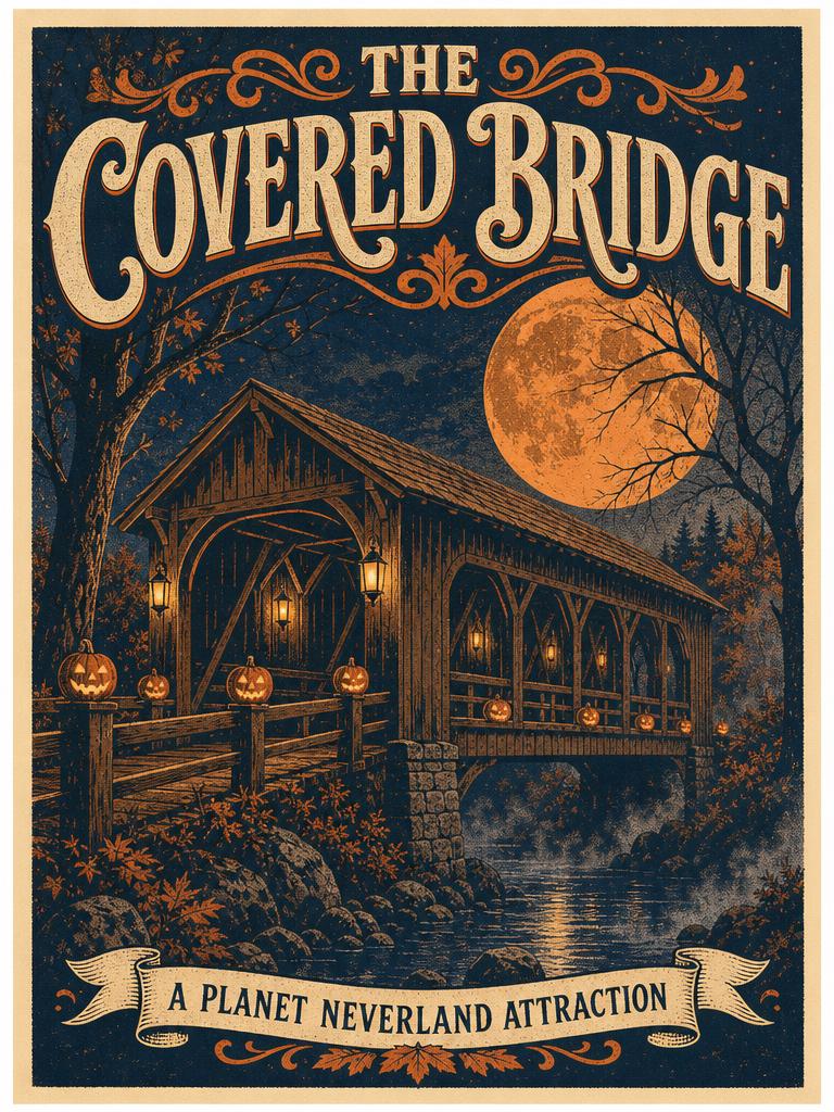 The Covered Bridge attraction poster