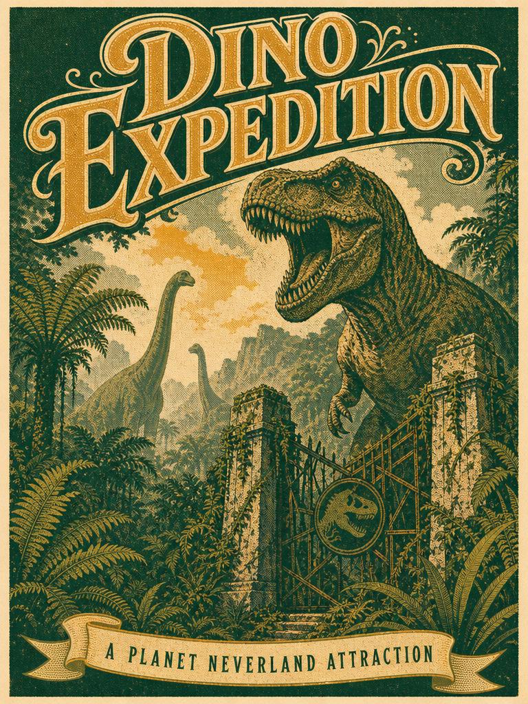 Dino Expedition attraction poster