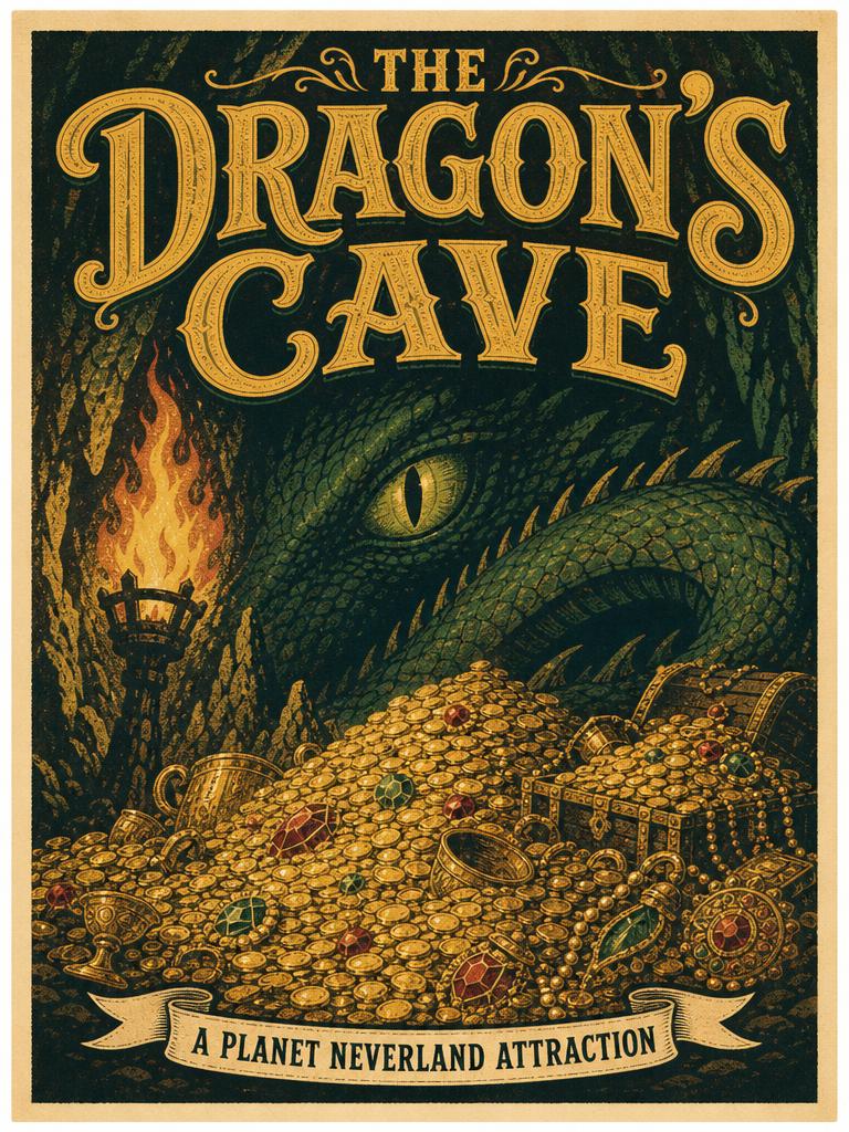 The Dragon's Cave attraction poster