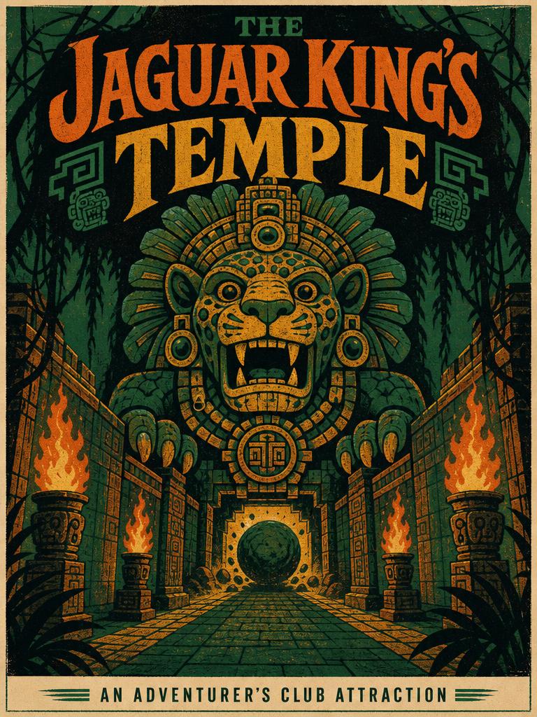 The Jaguar King's Temple attraction poster