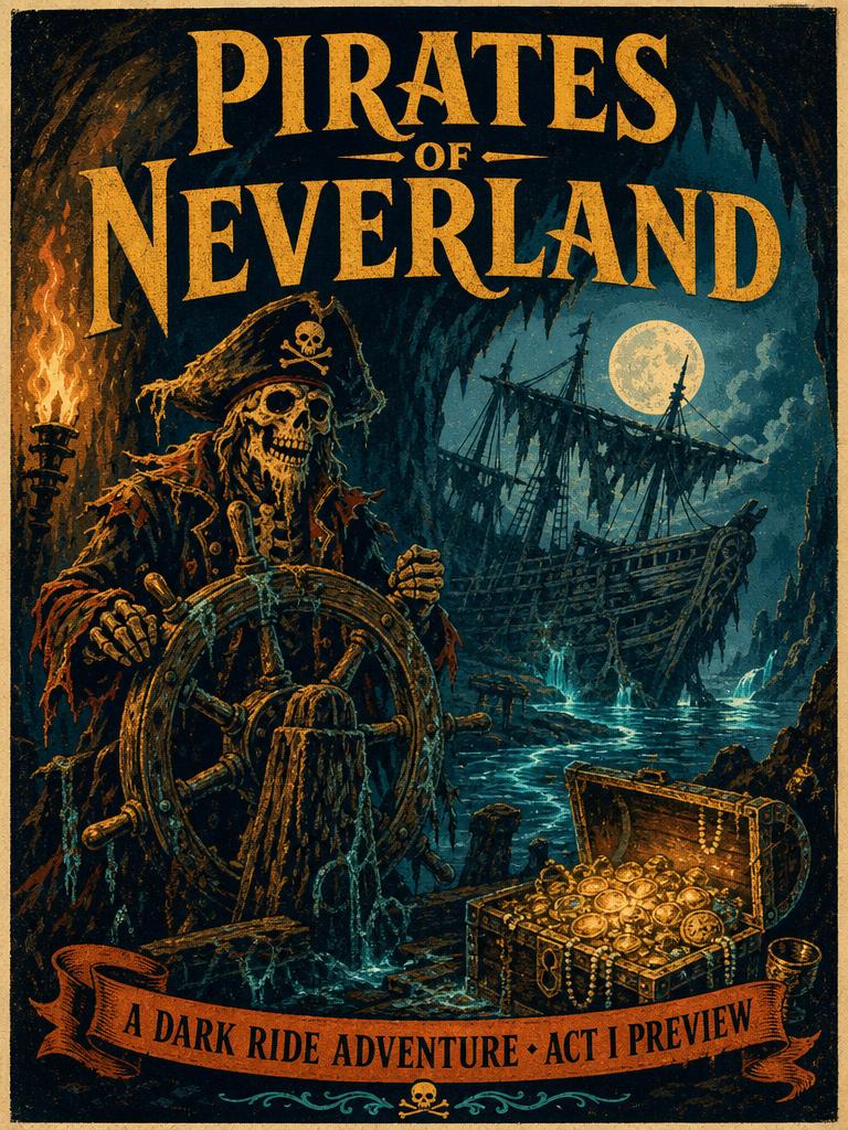 Pirates of Neverland attraction poster