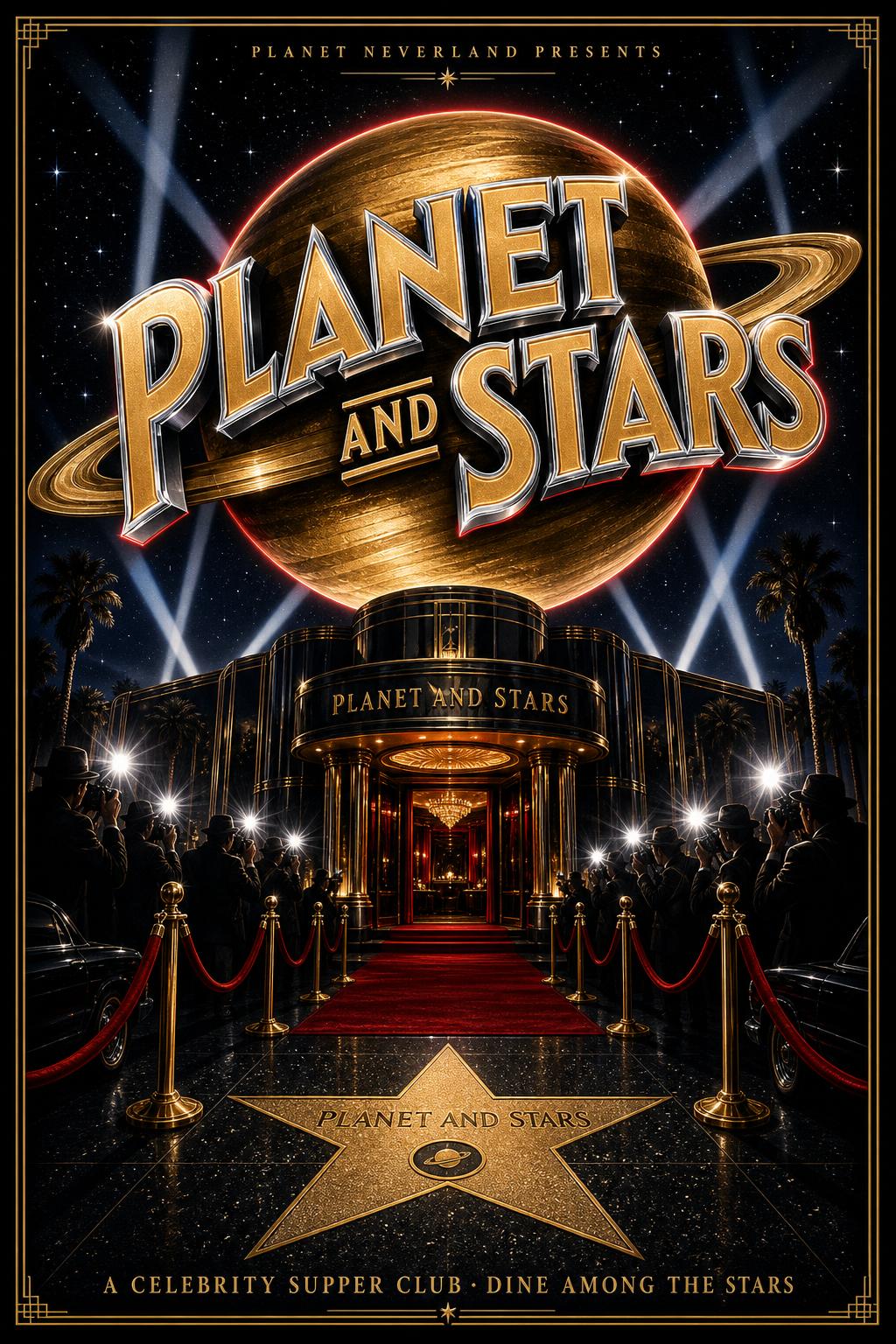 Planet And Stars attraction poster