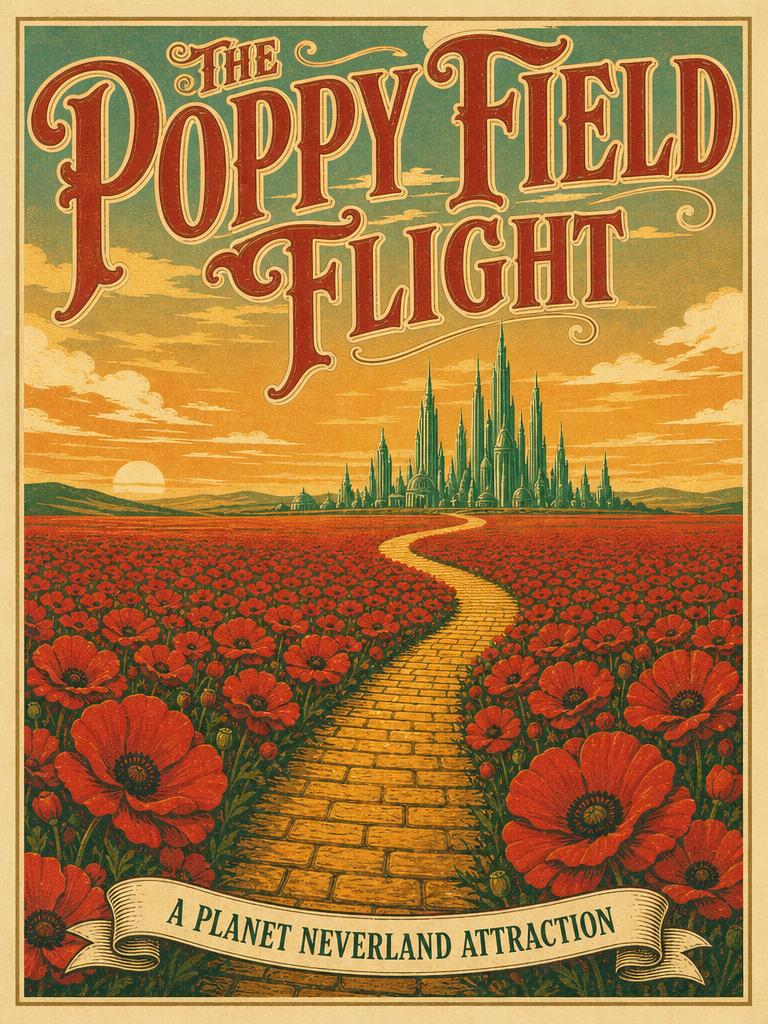 The Poppy Field Flight attraction poster