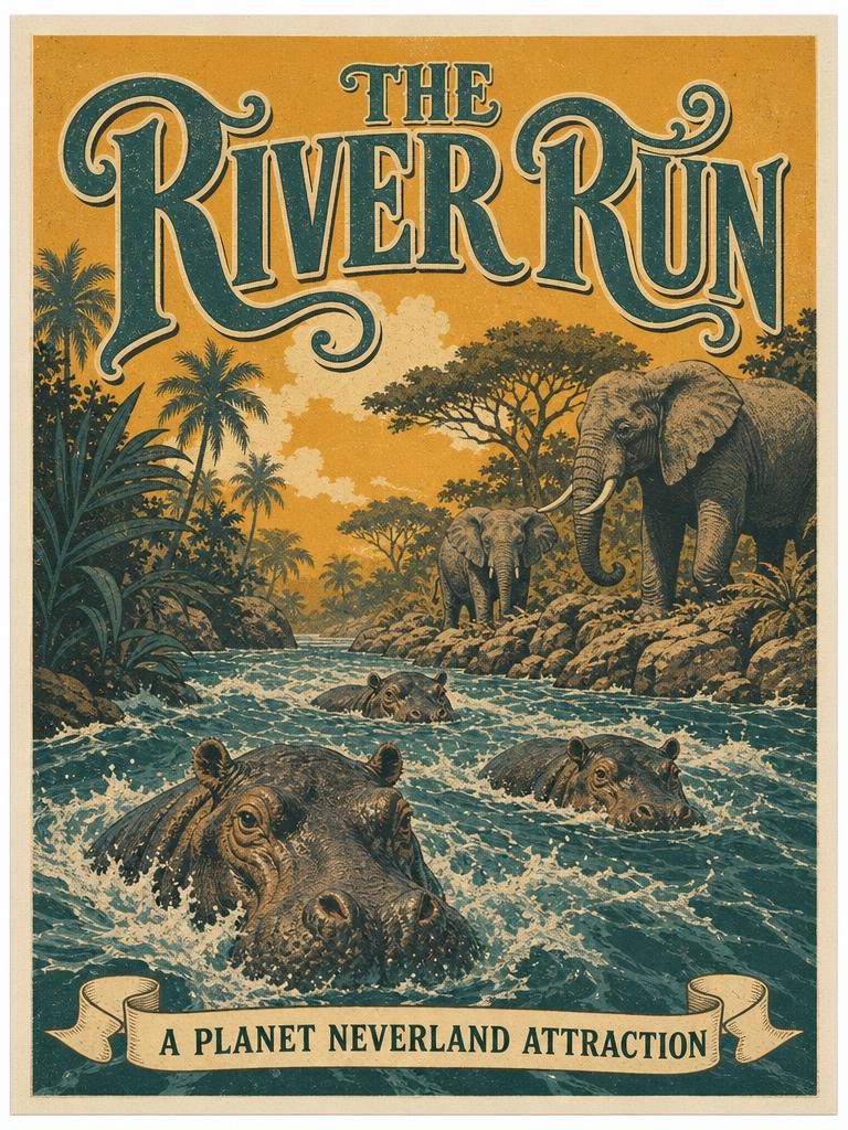 The River Run attraction poster