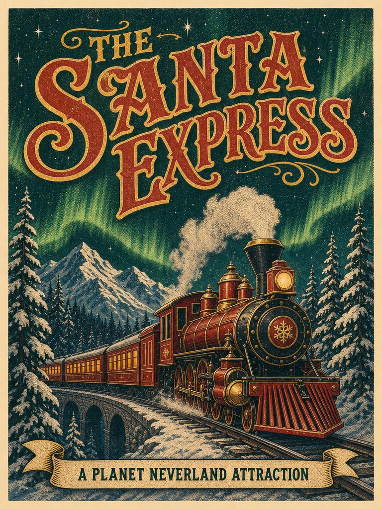 The Santa Express attraction poster