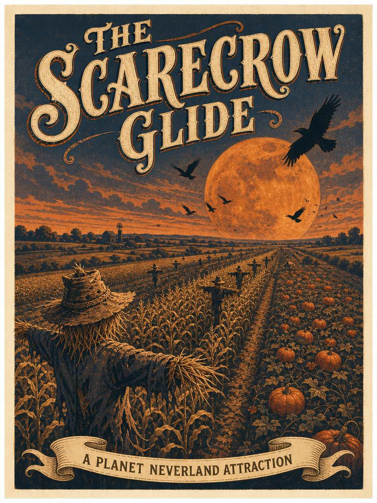 The Scarecrow Glide attraction poster