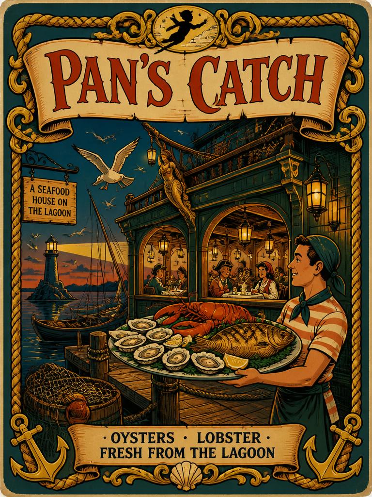 Pan's Catch attraction poster