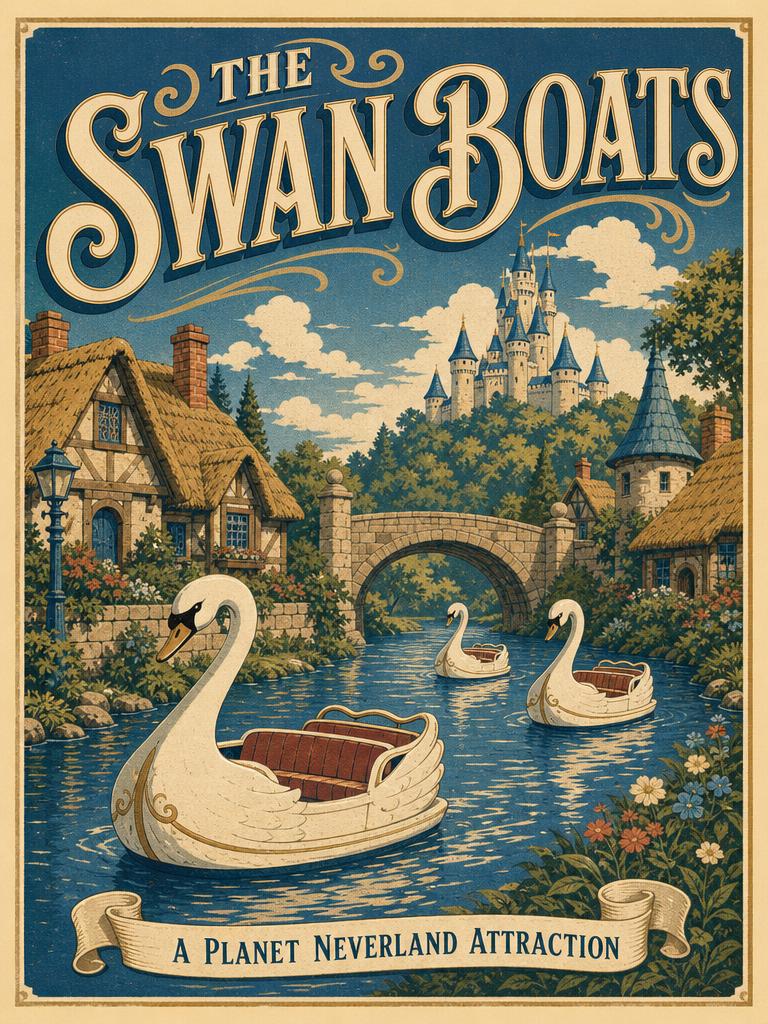 The Swan Boats attraction poster