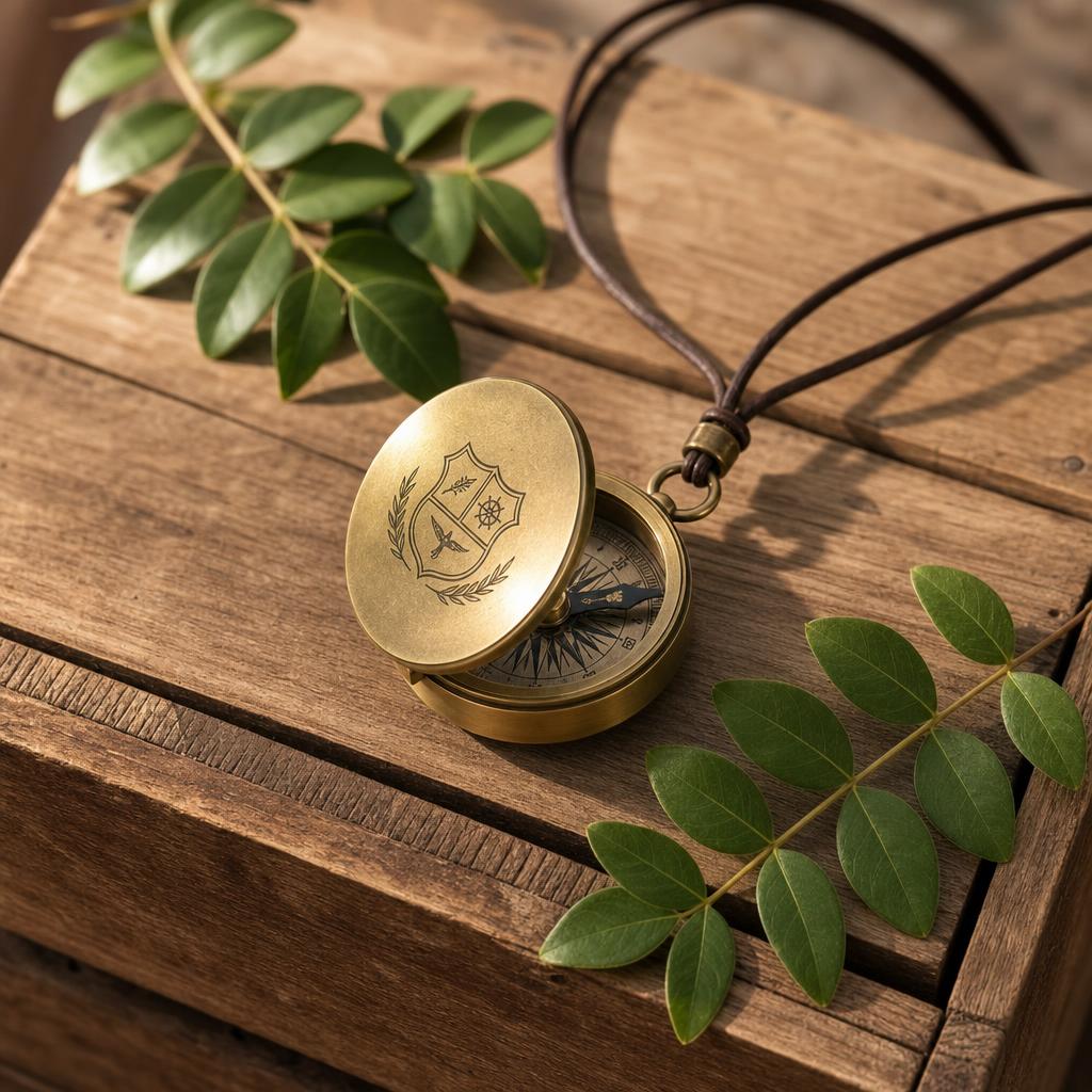 Pocket Compass Necklace