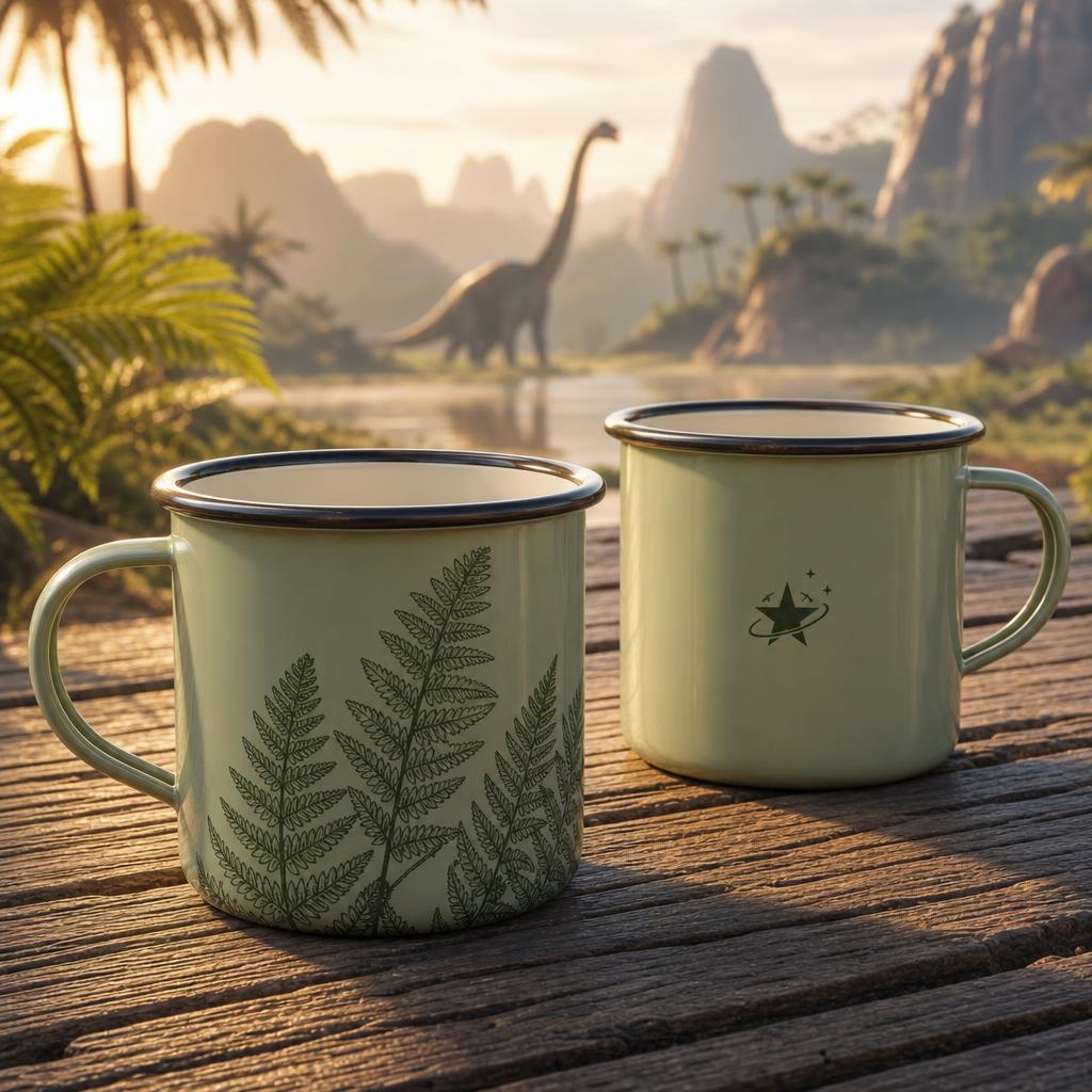 Fern Enamel Mug