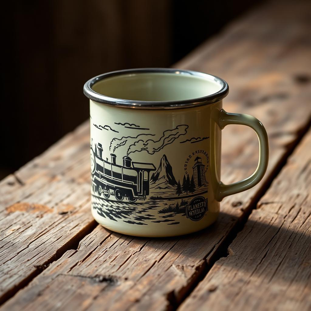 Iron Horse Enamel Mug