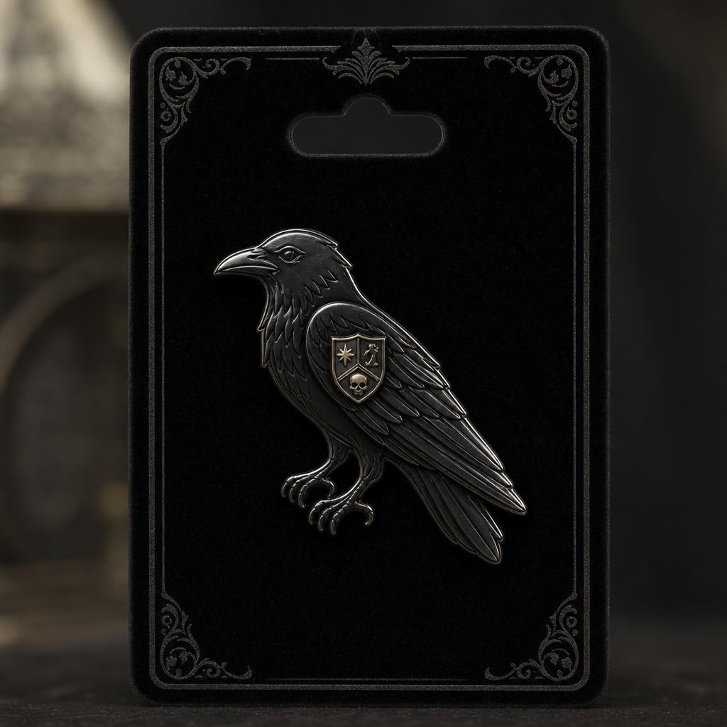 Nevermore Raven Pin