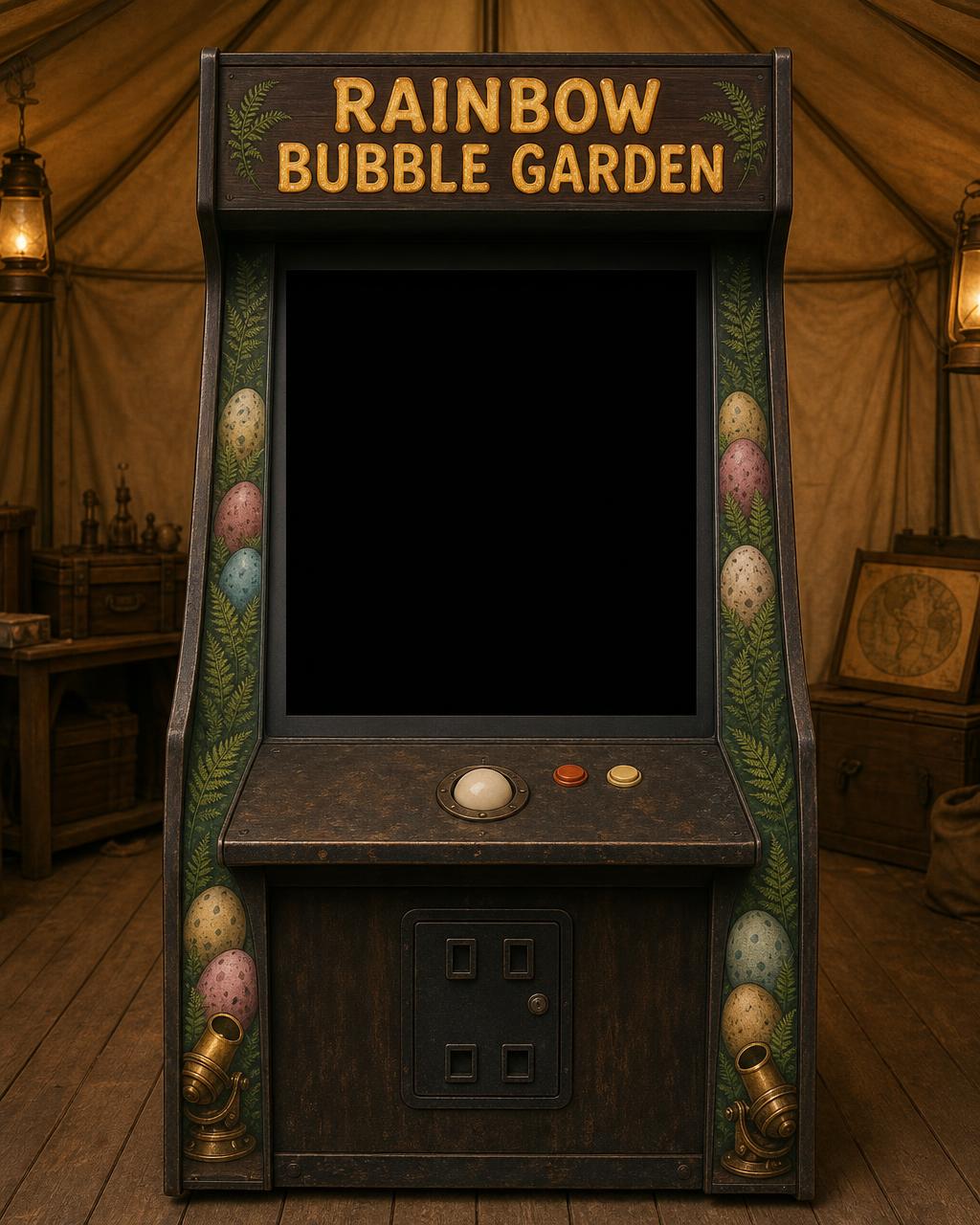 Rainbow Bubble Garden arcade cabinet