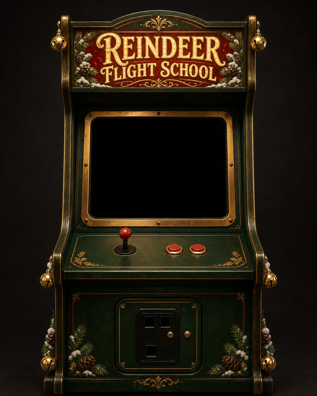 Reindeer Flight School arcade cabinet