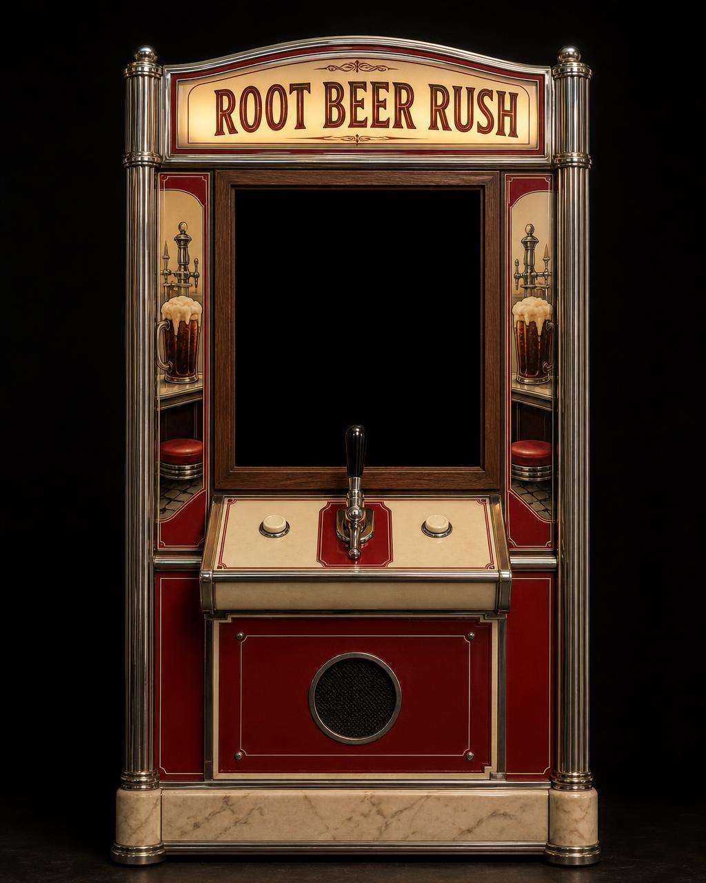 Root Beer Rush arcade cabinet