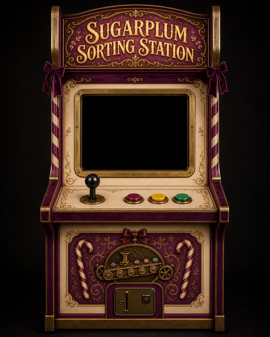 Sugarplum Sorting Station arcade cabinet