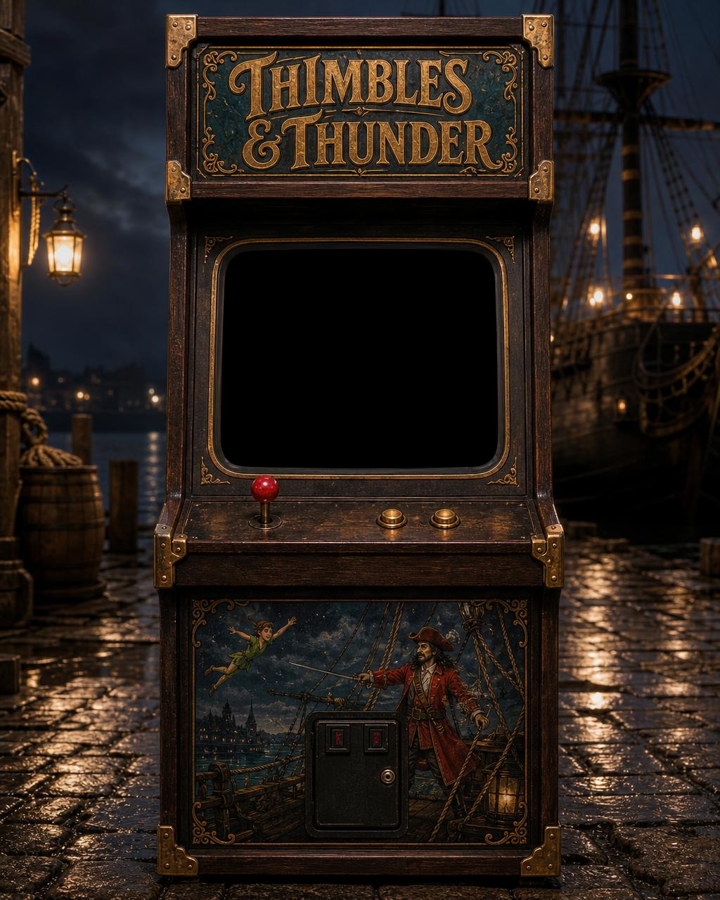 Thimbles & Thunder arcade cabinet