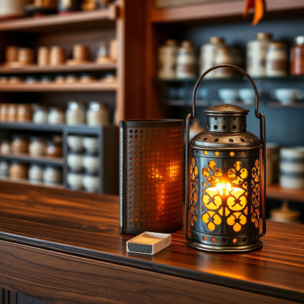 Punched Tin Lantern